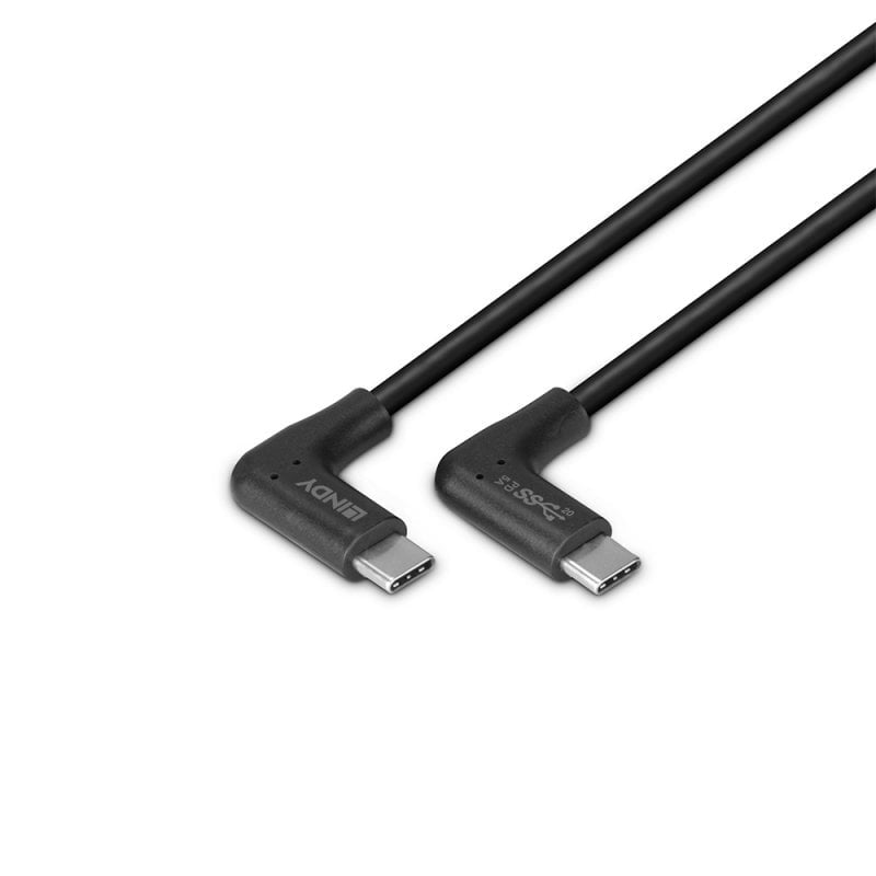 Lindy 32023 cable USB USB 3.2 Gen 2 (3.1 Gen 2) 1 m USB C 10 Gbit/s 60 W Negro (3)