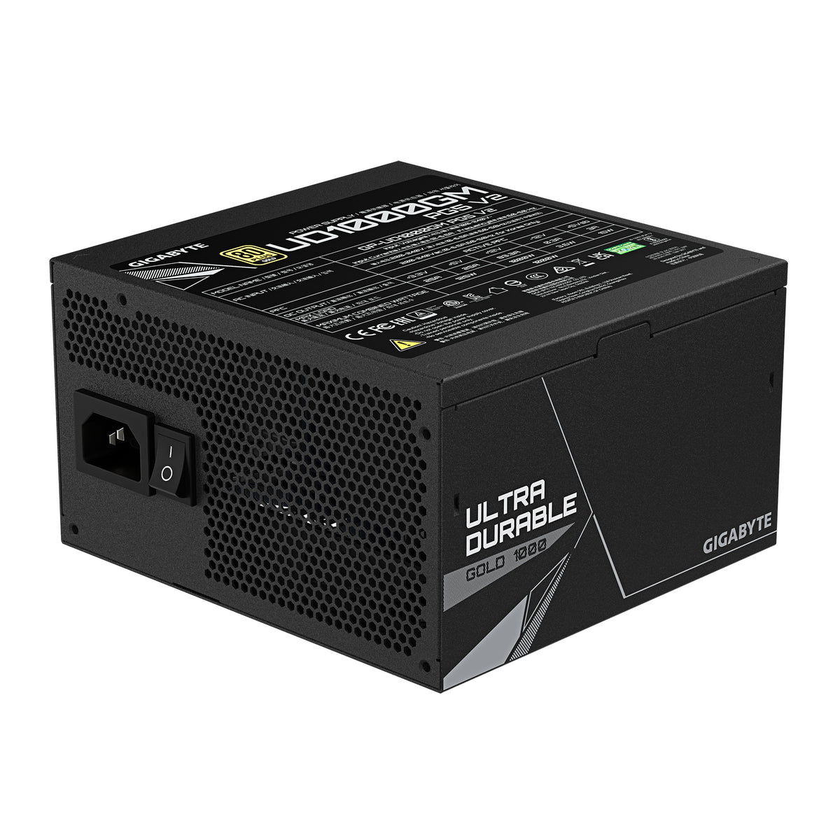 GIGABYTE UD1000GM PG5 V2 unidad de fuente de alimentación 1000 W 20+4 pin ATX ATX Negro (6)