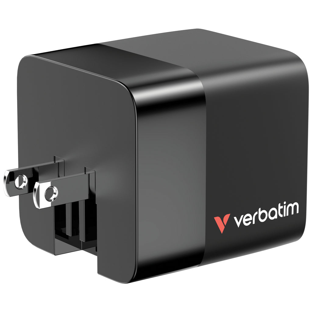 Verbatim GaN Charger 65W Universal Negro Corriente alterna Carga rápida Interior (6)