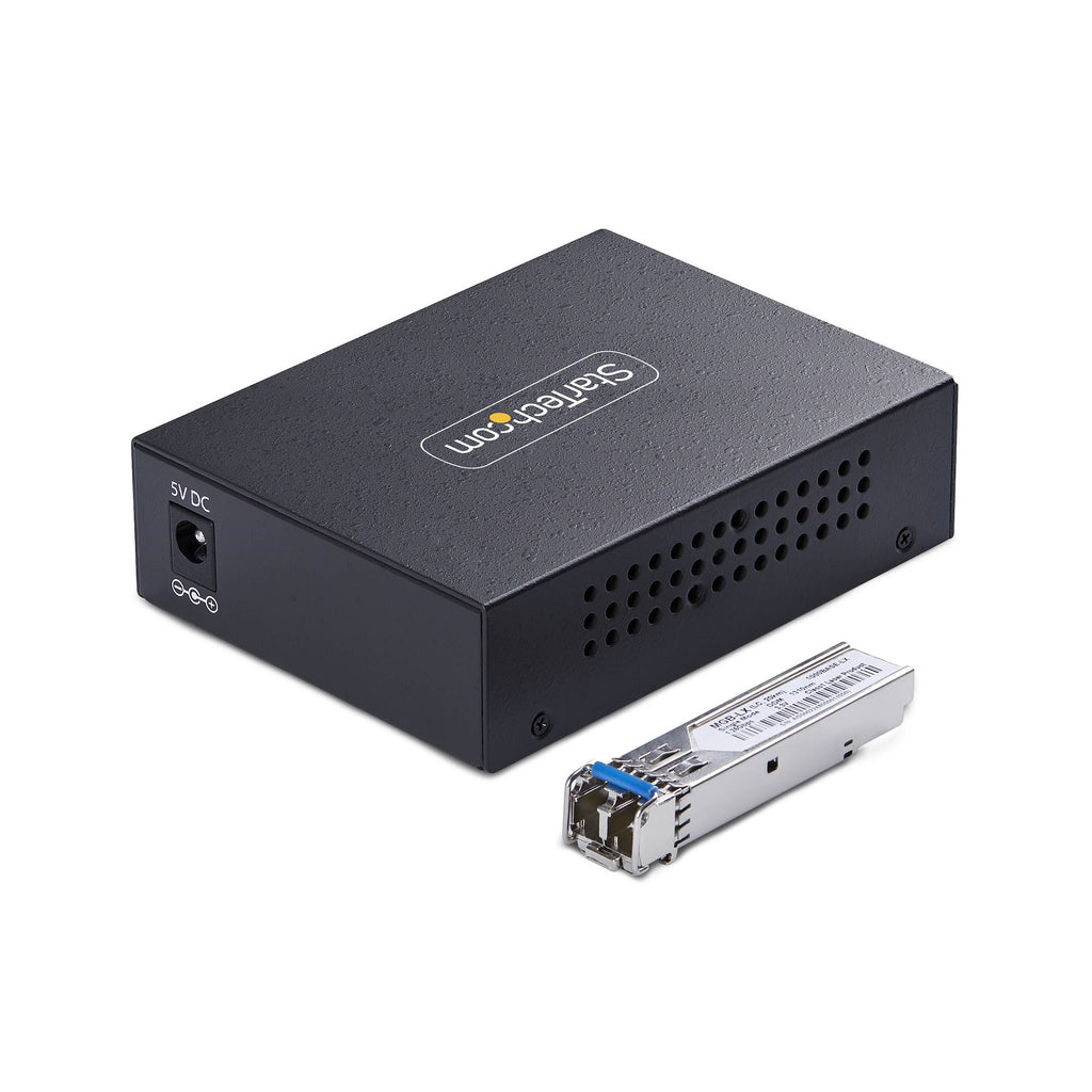 StarTech.com MCM1110SMLC20 convertidor de medio 2000 Mbit/s 1310 nm Negro (2)