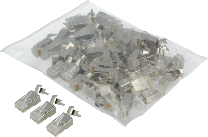 Conector RJ45 Cat 6a STP gris 100 unid. (5)