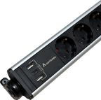 Regleta 6 ranuras + 3x USB A/C 1,4 m (3)