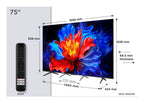TCL P8K 75P8K 190,5 cm (75") 4K Ultra HD Smart TV Wifi Metálico 350 cd / m² (2)