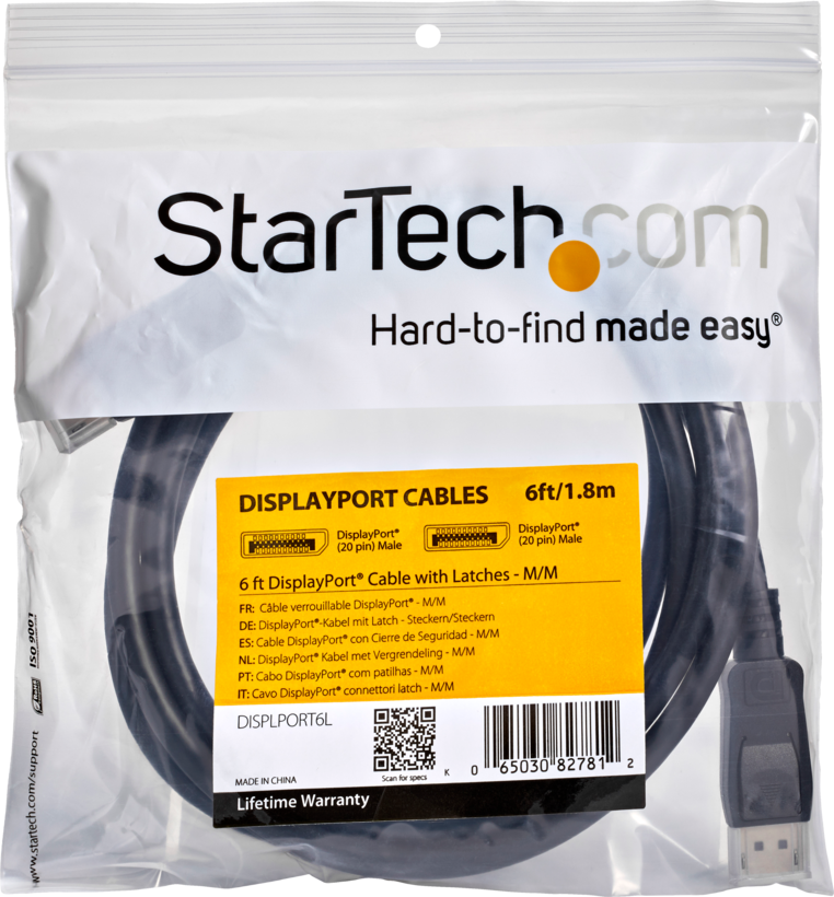 Startech DISPLPORT10L - 2x Macho DP, Negro, Cable DisplayPort, DisplayPort (6)