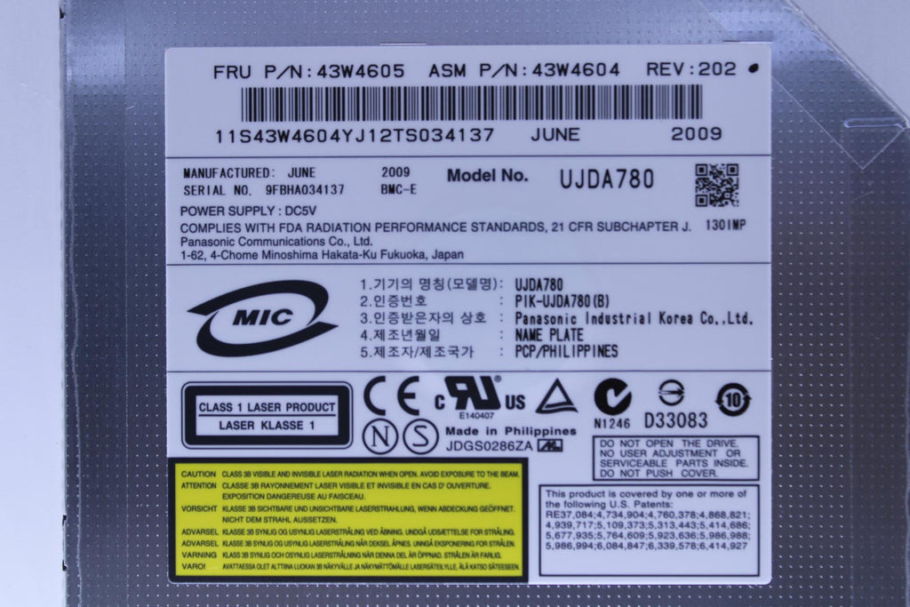 IBM X3850 M2 Cd-Rw/Dvd Ide Combo 43W4605-RFB – Reacondicionado