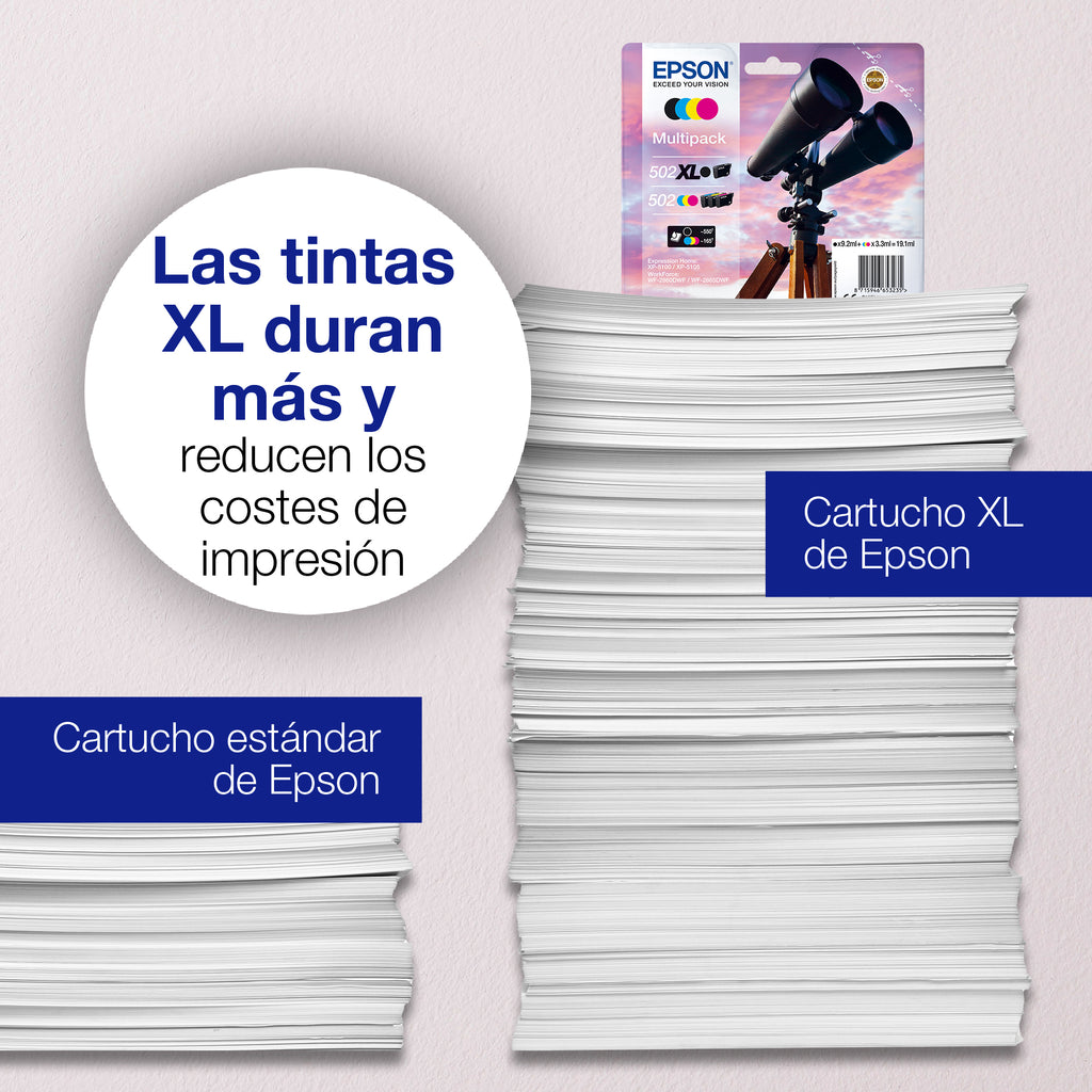 Epson 502XL cartucho de tinta 1 pieza(s) Original High (L) Yield Cian (5)