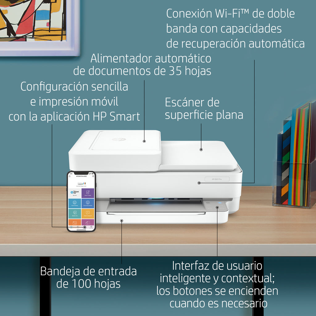 HP ENVY Pro 6422 All-in-One Printer Inyección de tinta térmica A4 4800 x 1200 DPI 10 ppm Wifi (4)