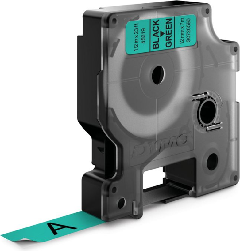 Cinta D1 Dymo LM 12 mm x 7 m verde (2)