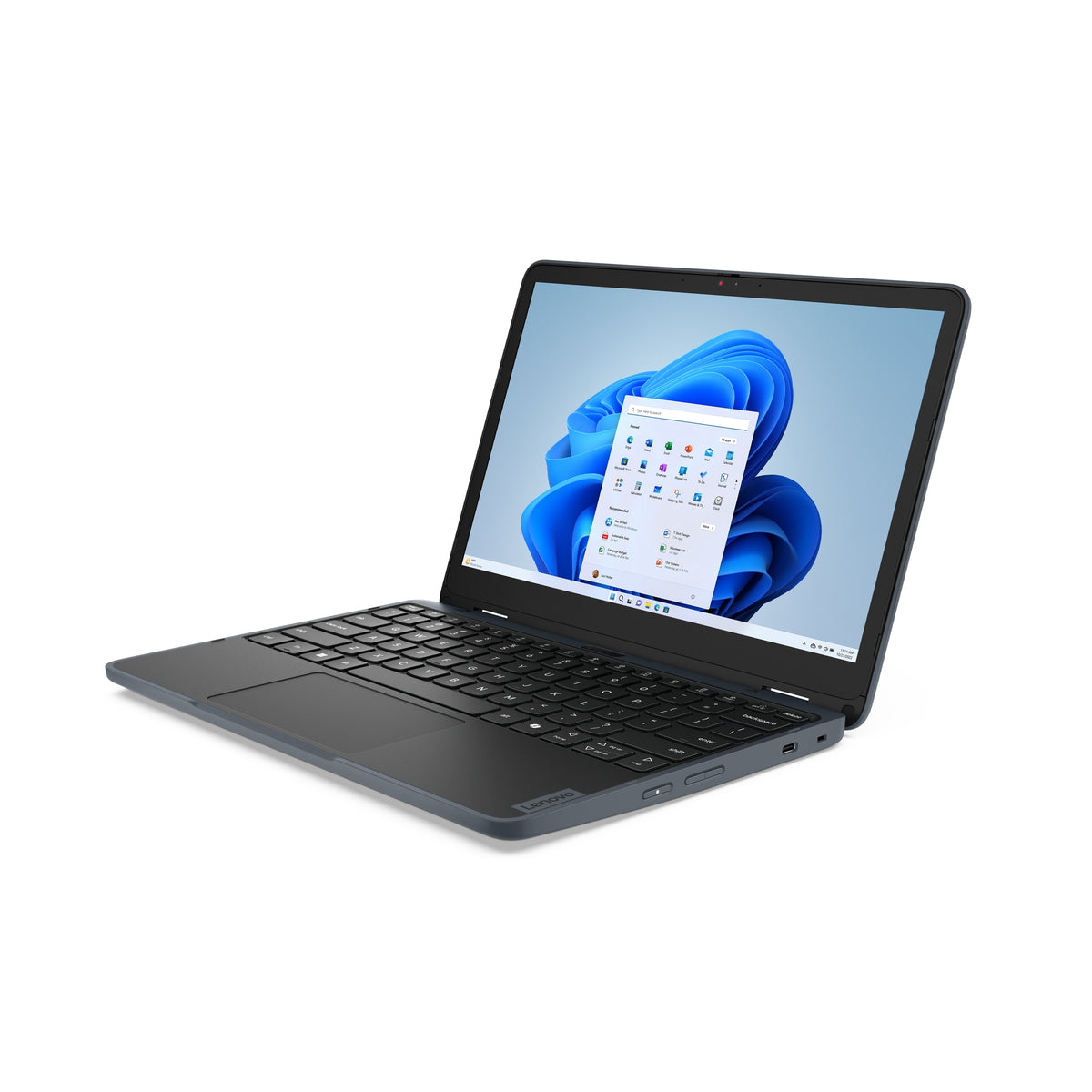 Lenovo 300w 2-in-1 Gen 5 Intel® N N150 Híbrido (2-en-1) 29,5 cm (11.6") Pantalla táctil HD 8 GB LPDDR5-SDRAM 128 GB UFS Wi-Fi 6E (802.11ax) Windows 11 Pro Gris Inglés (3)