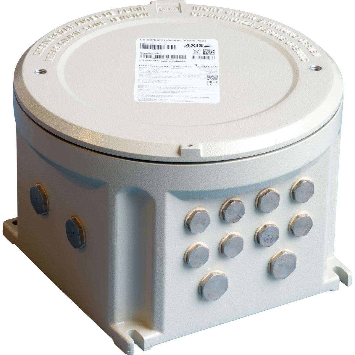 Axis 01536-001 - Conmutador, 8 x 10/100 (PoE+) + 1 x 1000Base-T x 1000Base-SX