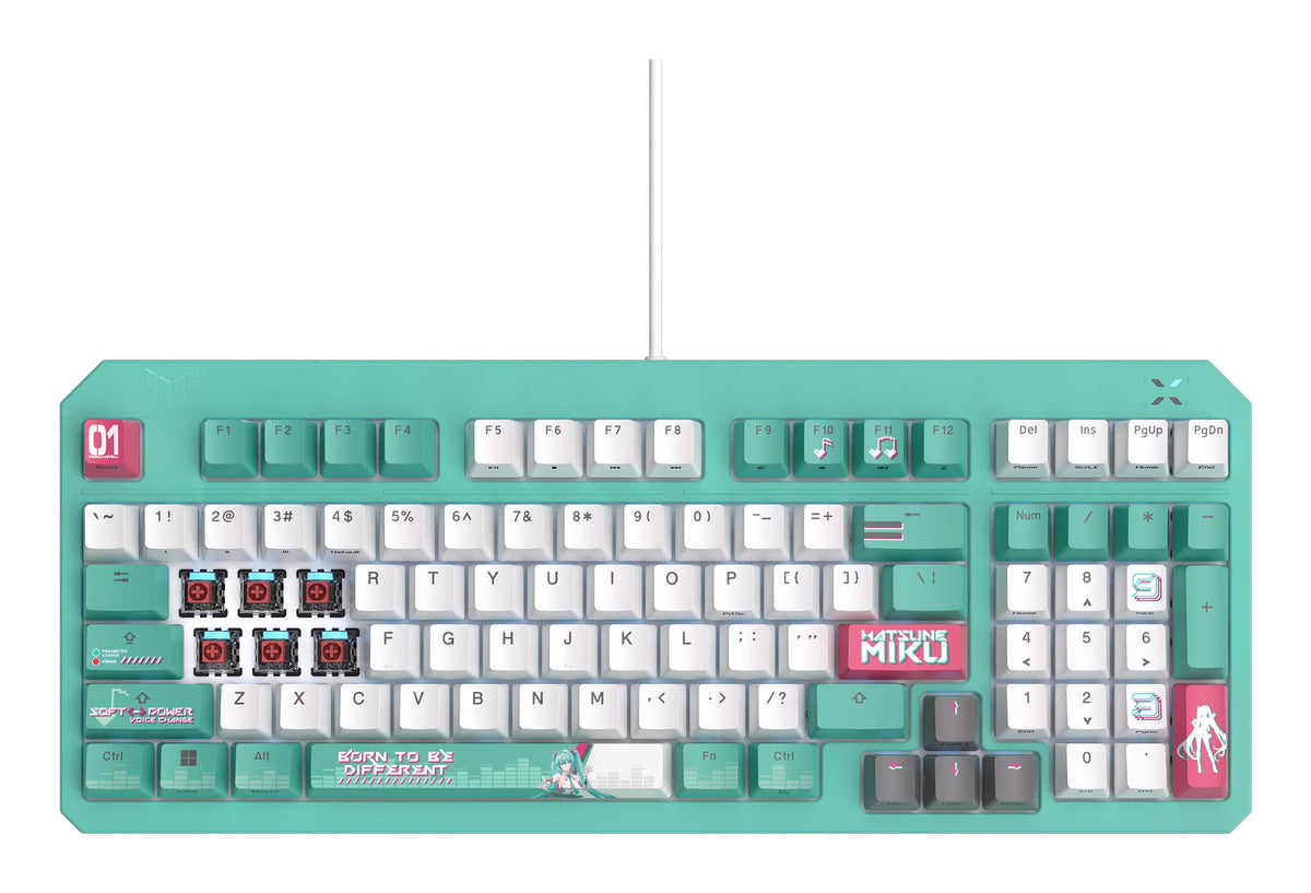Asustek 90MP0460-BKUA30 - Hatsune Miku Edition, teclado, 96%, compact
