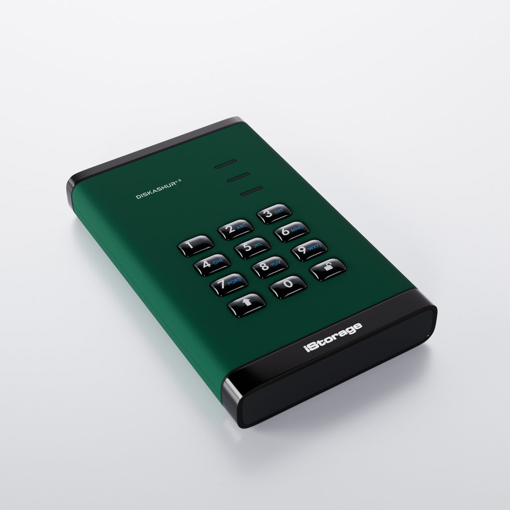 iStorage diskAshur3 HDD disco duro externo 4 TB 2.5" USB Tipo C 3.2 Gen 1 (IS-DA3-256-4000-GN)