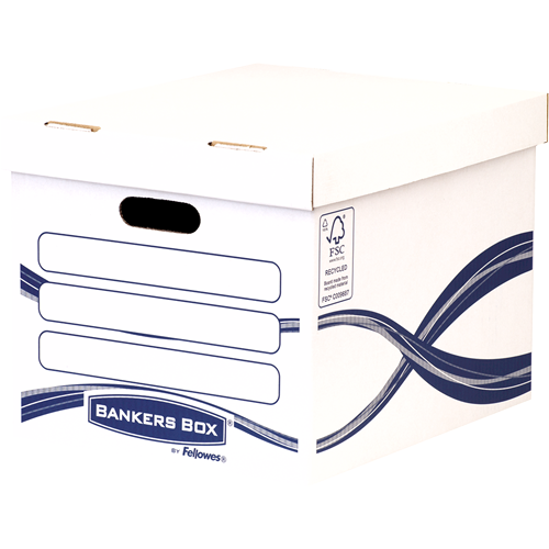 Fellowes 4460801 caja de almacenamiento Rectangular Papel Azul, Blanco