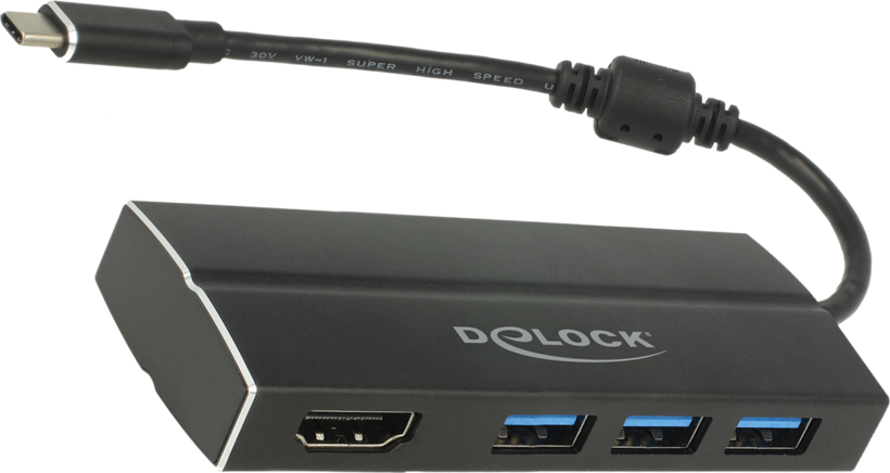 DeLOCK 63931 base conexión/replicador puertos portátil USB 3.2 Gen 1