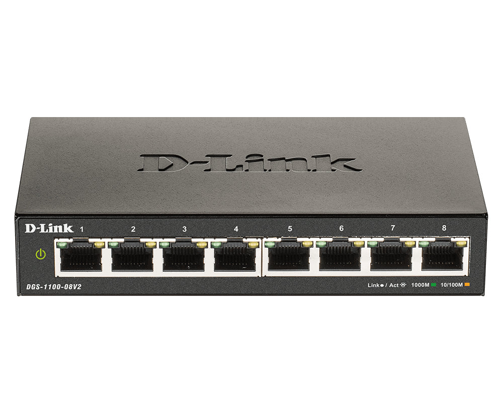D-Link DGS-1100-08V2 Gestionado L2 Gigabit Ethernet (10/100/1000) Negro (2)