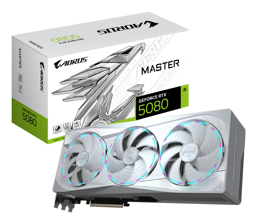 GIGABYTE AORUS GeForce RTX 5080 MASTER ICE 16G NVIDIA 16 GB GDDR7 (2)
