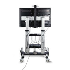 StarTech.com 1110C-MOBILE-TV-CART soporte para TV 2,54 m (100") Negro, Plata (4)