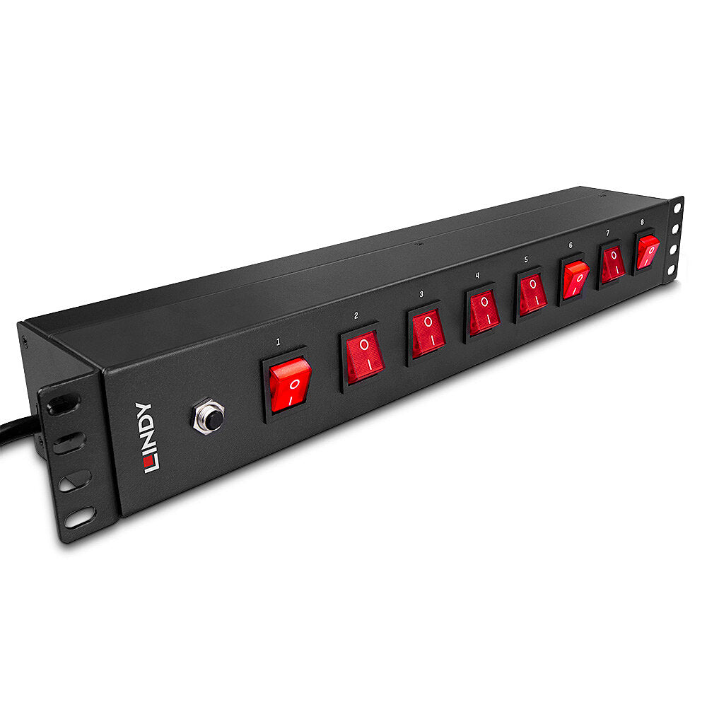 Lindy 73025 unidad de distribución de energía (PDU) 8 salidas AC 1.5U Negro (3)