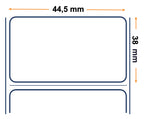 Labels, Zebra, Papel térmico, Z-Perform 1000D Extraíble, An: 44.45 mm, Al: 38.1 mm, D: 200 mm, C: 76 mm 3004876