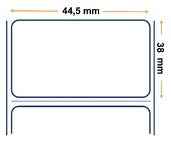 Labels, Zebra, Papel térmico, Z-Perform 1000D Extraíble, An: 44.45 mm, Al: 38.1 mm, D: 200 mm, C: 76 mm 3004876