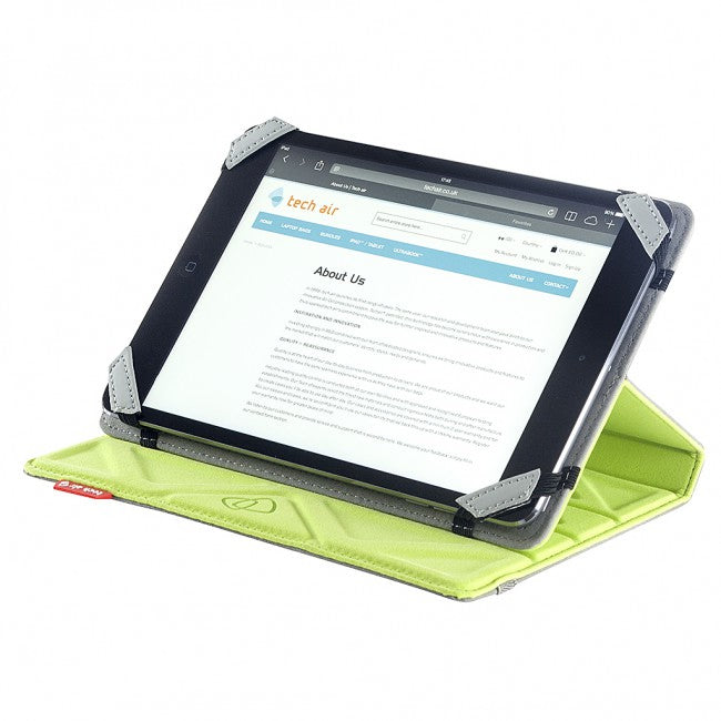 Techair TAXUT020 funda para tablet 17,8 cm (7") Folio Verde, Gris (2)