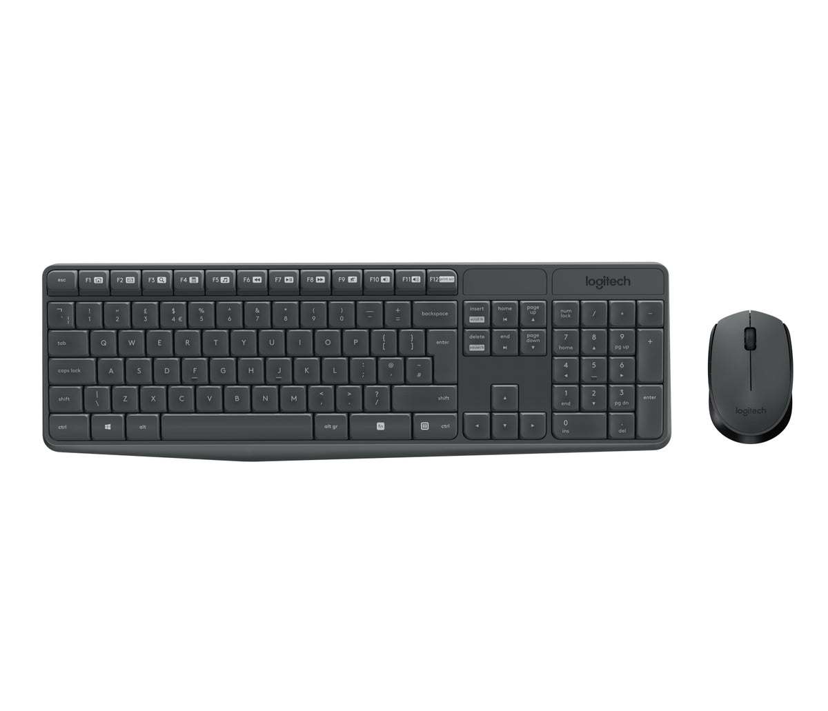 Logitech 920-007921 teclado Ratón incluido Universal RF inalámbrico QWERTY Nórdico Gris (4)