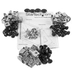 StarTech.com 2POSTRACK12 armario rack Rack o bastidor independiente Negro (5)