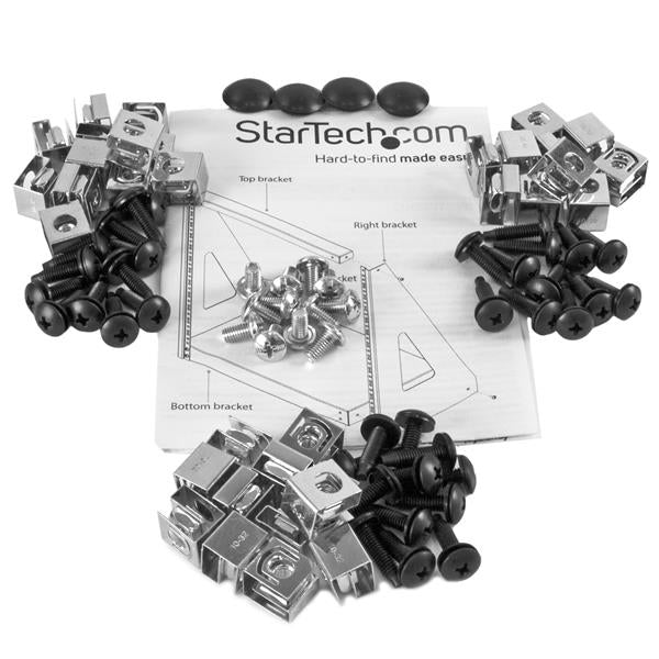 StarTech.com 2POSTRACK12 armario rack Rack o bastidor independiente Negro (5)