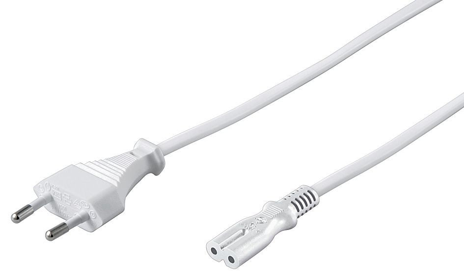 Microconnect PE030710W cable de transmisión Blanco 1 m Enchufe tipo C C7 acoplador (2)
