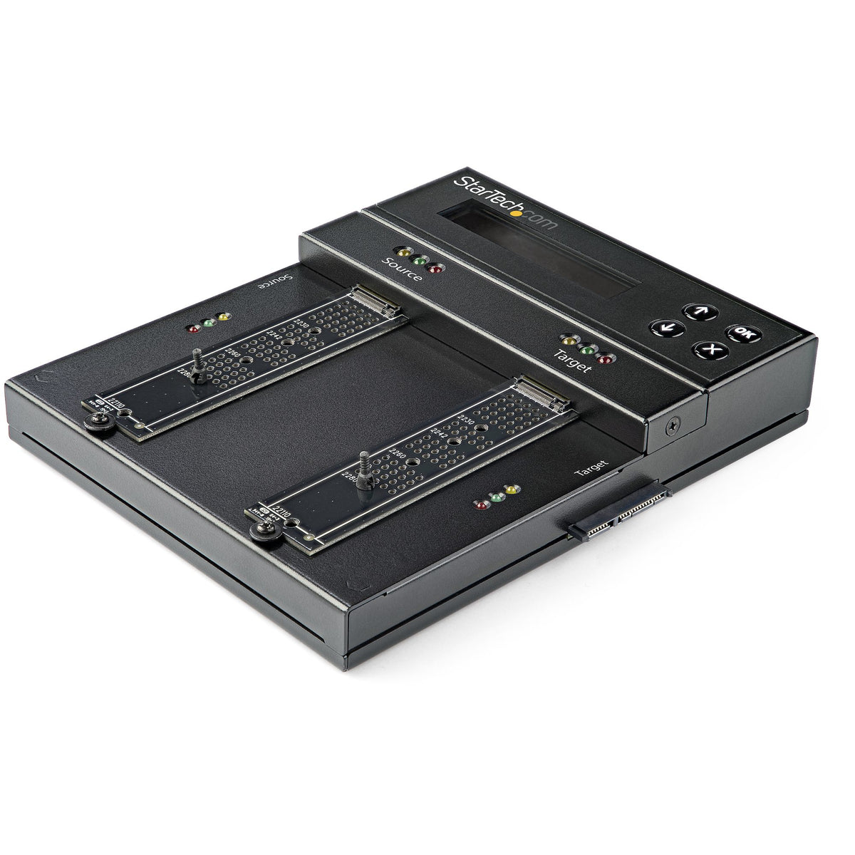 StarTech.com SM2DUPE11 duplicador de datos y soporte Duplicador de HDD/ SSD (discos duros/unidades de estado sólido) Negro 1 copias (2)