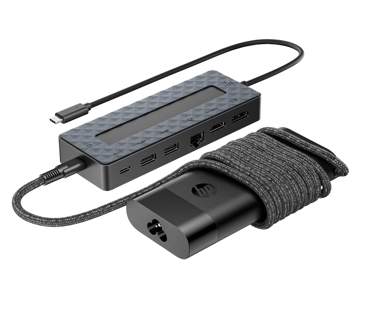 HP Universal USB-C Hub and Laptop Charger Combo Alámbrico USB 3.2 Gen 1 (3.1 Gen 1) Type-C Negro (4)