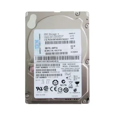 IBM 600GB 10K SAS HDD 45W7455-RFB – Reacondicionado