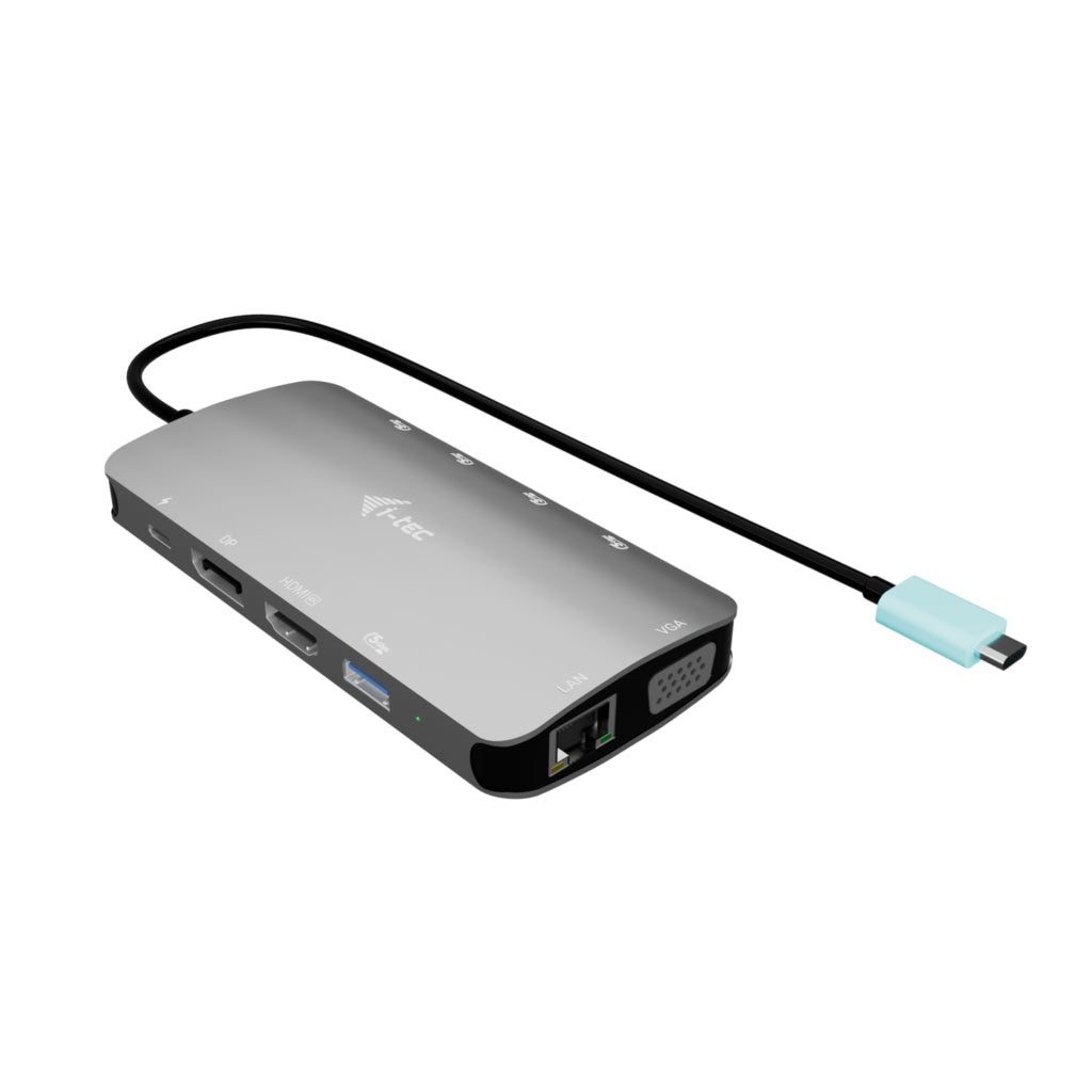 i-tec C31NANOTRIDOCKPD base para portátil y replicador de puertos Alámbrico USB 3.2 Gen 1 (3.1 Gen 1) Type-C Plata