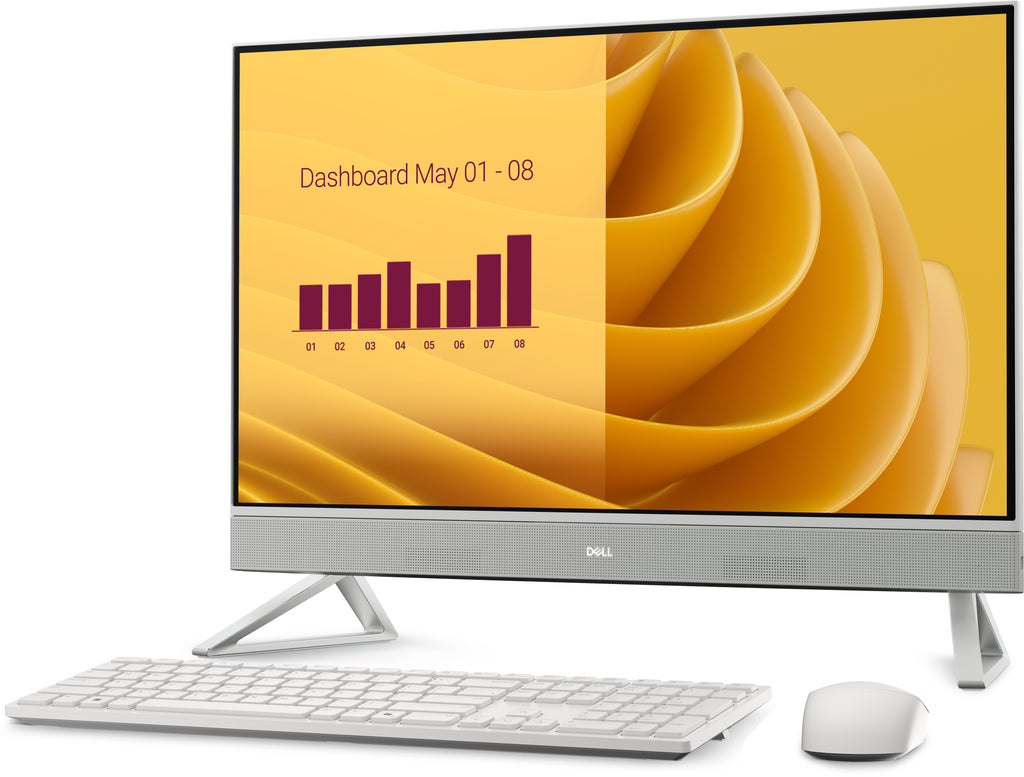 DELL EC27250 Intel Core 7 150U 68,6 cm (27") 1920 x 1080 Pixeles Pantalla táctil PC todo en uno 16 GB DDR5-SDRAM 1 TB SSD NVIDIA GeForce MX570A Windows 11 Pro Wi-Fi 6E (802.11ax) Perlado, Blanco (4)