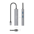 AISENS ASUC-4P039-GR base para portátil y replicador de puertos Alámbrico USB 3.2 Gen 1 (3.1 Gen 1) Type-C (5)