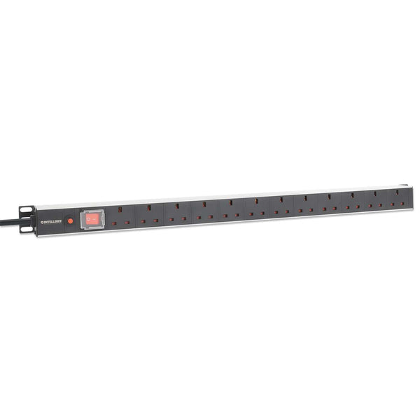 Intellinet 715614 unidad de distribución de energía (PDU) 12 salidas AC 1U Negro, Blanco (3)