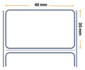 Labels, Zebra, Sintético, Z-Ultimate 3000T Blanco, An: 45 mm, Al: 35 mm, Di: 127 mm, Ce: 25.4 mm 3011017