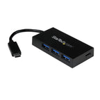 StarTech.com HB30C3A1CFB hub de interfaz USB 3.2 Gen 1 (3.1 Gen 1) Type-C 5000 Mbit/s Negro