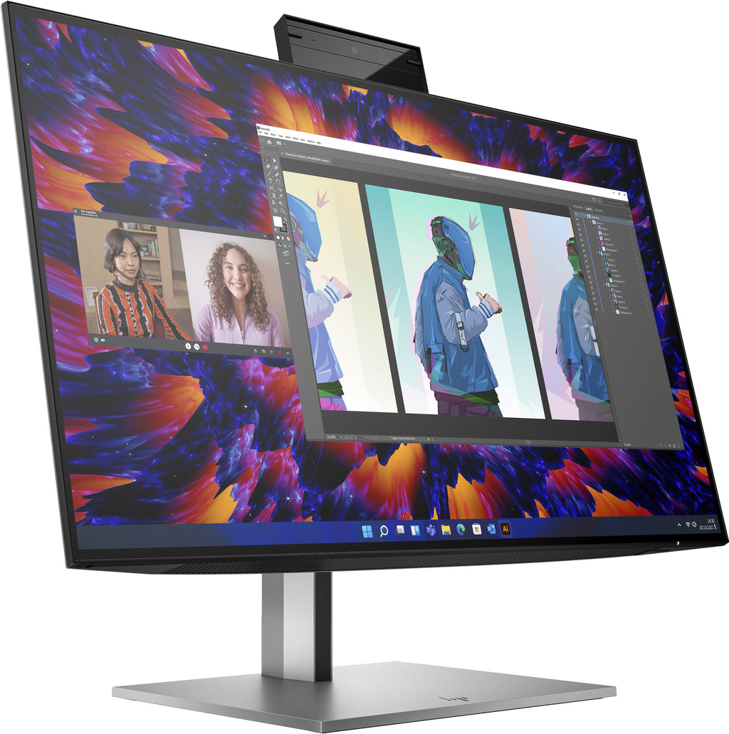 HP Z24m G3 QHD Conferencing Display pantalla para PC 60,5 cm (23.8") 2560 x 1440 Pixeles Quad HD LCD Plata (3)