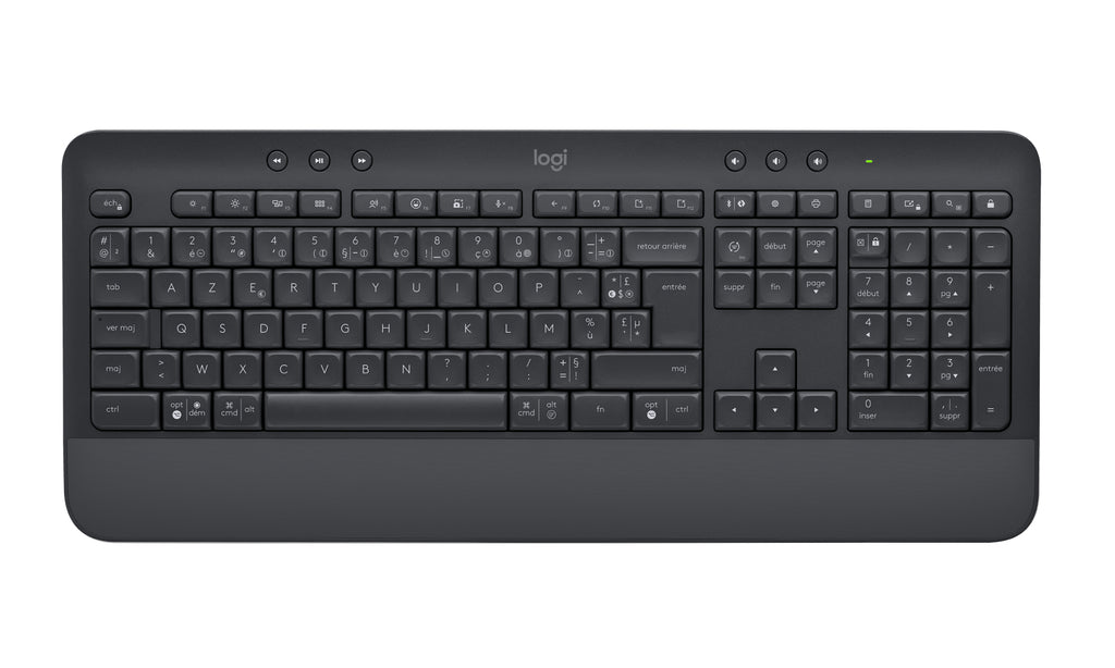 Logitech Signature K650 teclado Oficina Bluetooth AZERTY Francés Grafito (4)