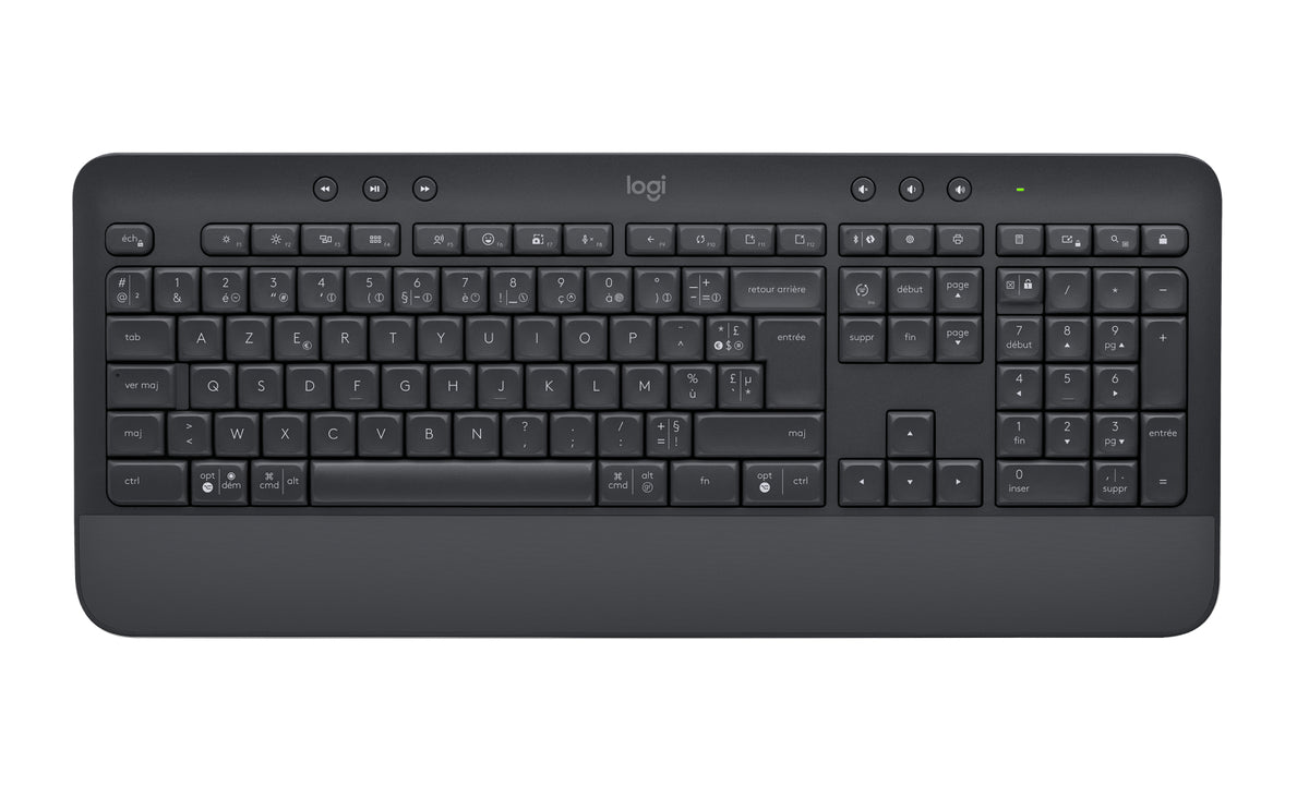 Logitech Signature K650 teclado Oficina Bluetooth AZERTY Francés Grafito (4)