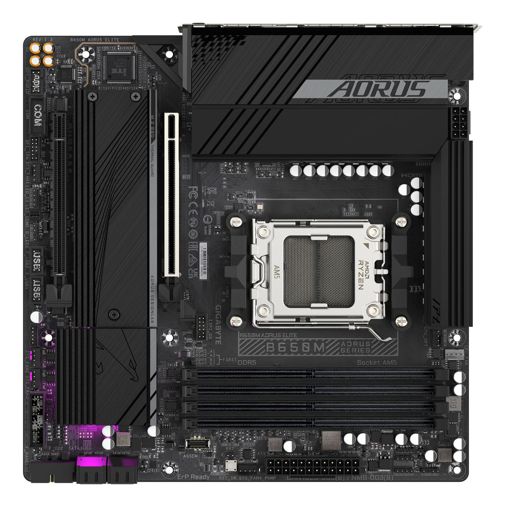 GIGABYTE B650M AORUS ELITE (Rev. 1.3) AMD B650 Zócalo AM5 micro ATX (4)