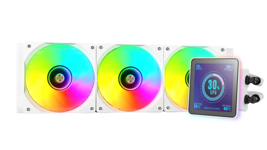 Mars Gaming ML-VISIONPRO360W Procesador Sistema de refrigeración líquida todo en uno 12 cm Blanco 1 pieza(s) (6)