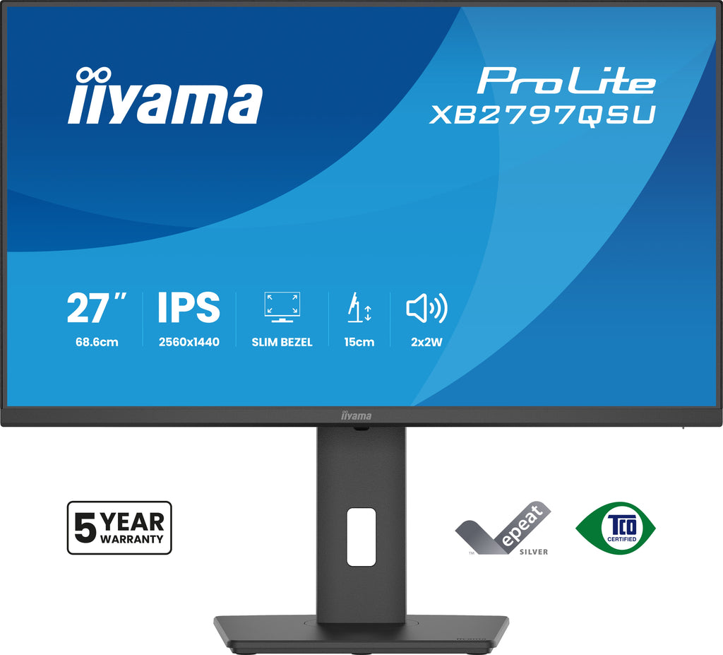iiyama ProLite XB2797QSU-B1 pantalla para PC 68,6 cm (27") 2560 x 1440 Pixeles Quad HD LED Negro (3)
