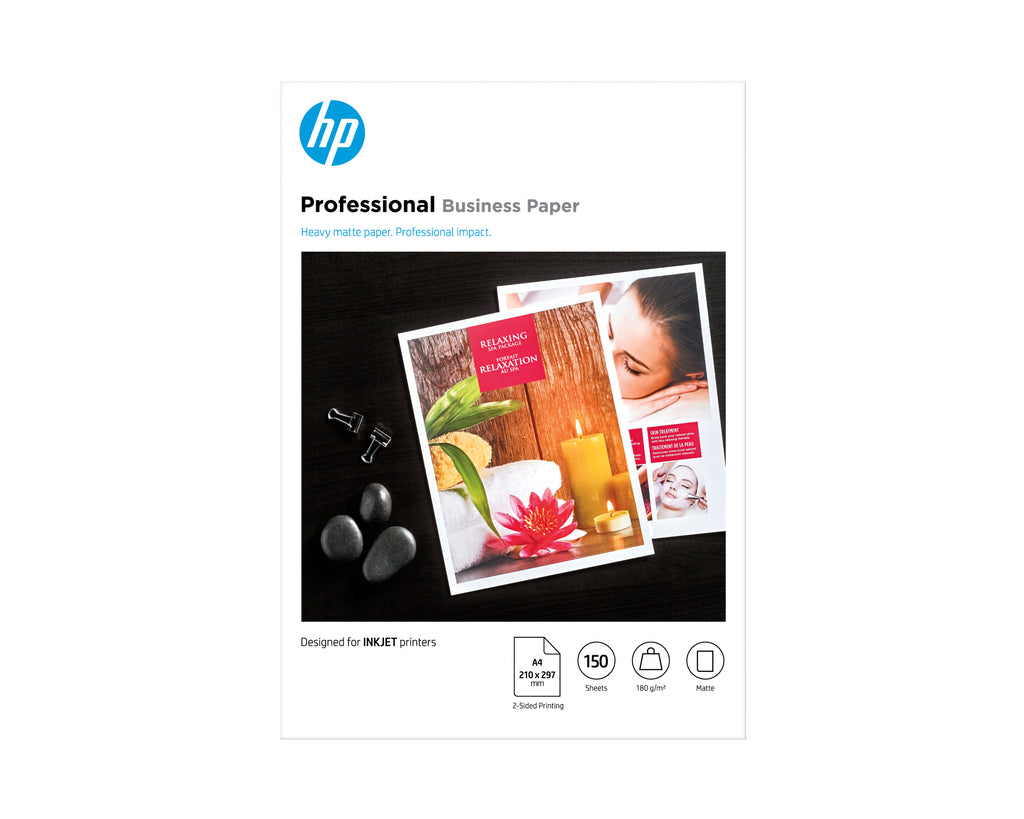 HP Professional Inkjet Matte FSC Paper 180 gsm-150 sht/A4/210 x 297 mm papel para impresora de inyección de tinta A4 (210x297 mm) Blanco