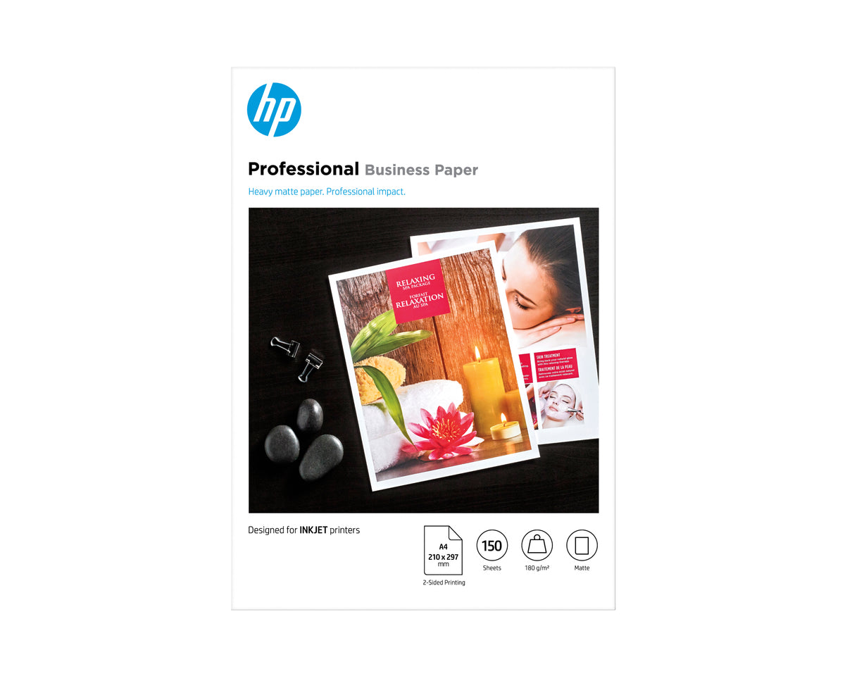 HP Professional Inkjet Matte FSC Paper 180 gsm-150 sht/A4/210 x 297 mm papel para impresora de inyección de tinta A4 (210x297 mm) Blanco
