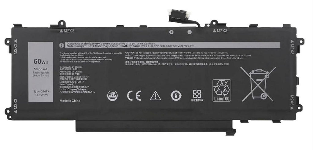 CoreParts Laptop Battery for Dell 11.55V 5065mAh / 60Wh Batería (2)