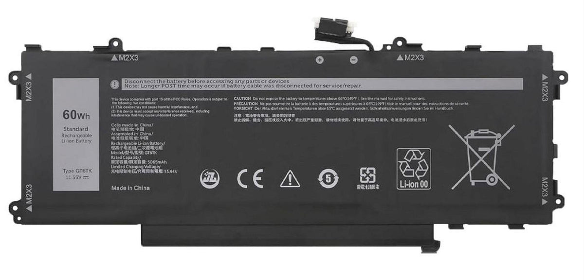 CoreParts Laptop Battery for Dell 11.55V 5065mAh / 60Wh Batería (2)