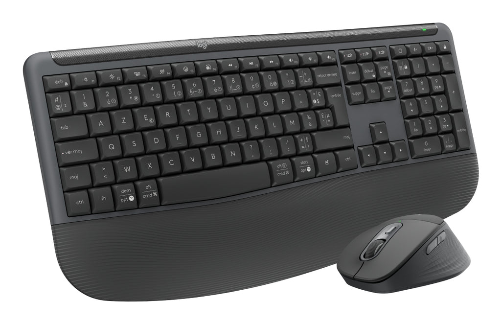 Logitech Signature Comfort Plus Combo MK880 for Business teclado Ratón incluido Universal USB + Bluetooth AZERTY Francés Grafito (3)