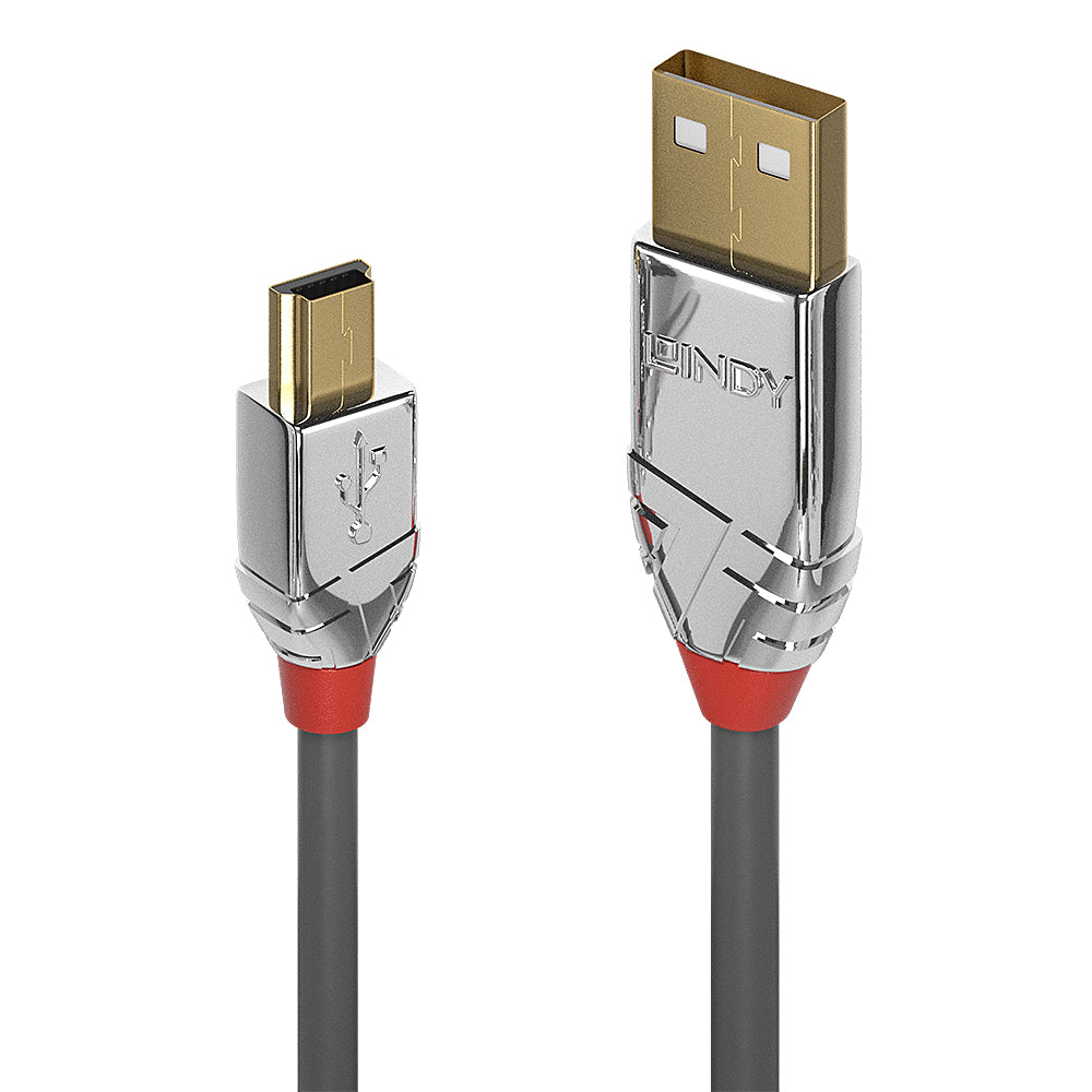 Lindy 36632 cable USB USB 2.0 2 m USB A Mini-USB B 0,48 Gbit/s Gris (2)